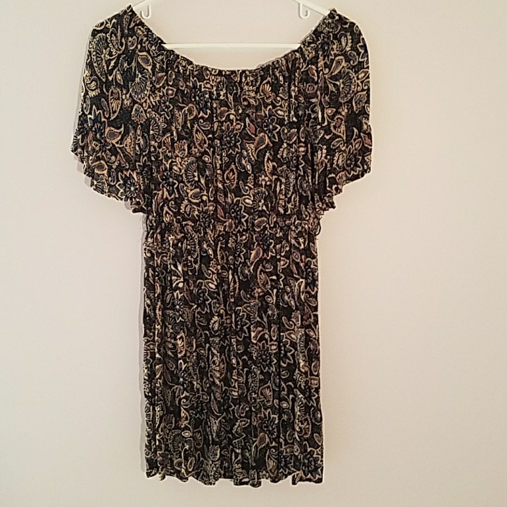 Paisley, off the shoulder dress 《 size S